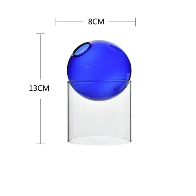 SphericalGlassVase-Homeko7 Spherical Glass Vase - Homeko