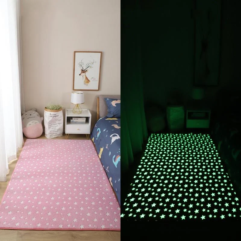 StarRocketLuminousRugsforKidsCarpetInTheBedroomGirlsBoysChildren-Homeko1 Star Rocket Luminous Rugs for Kids Carpet In The Bedroom Girls Boys Children - Homeko
