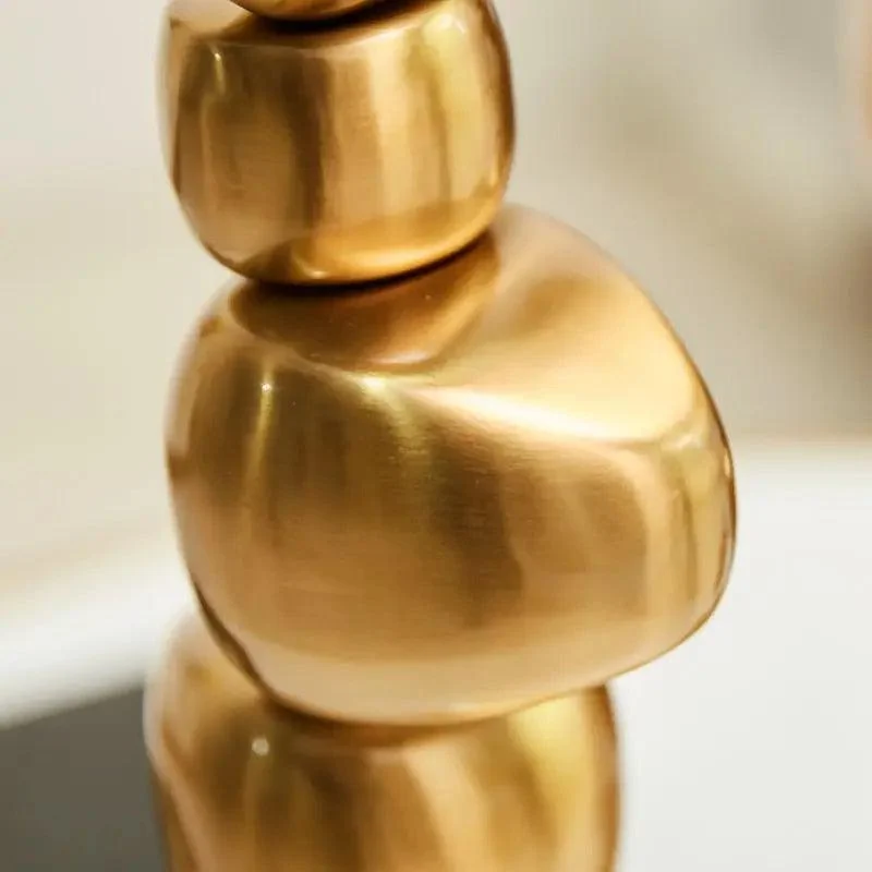 Stone Stack Alloy Candle Holder - ISTANBULLU LTD