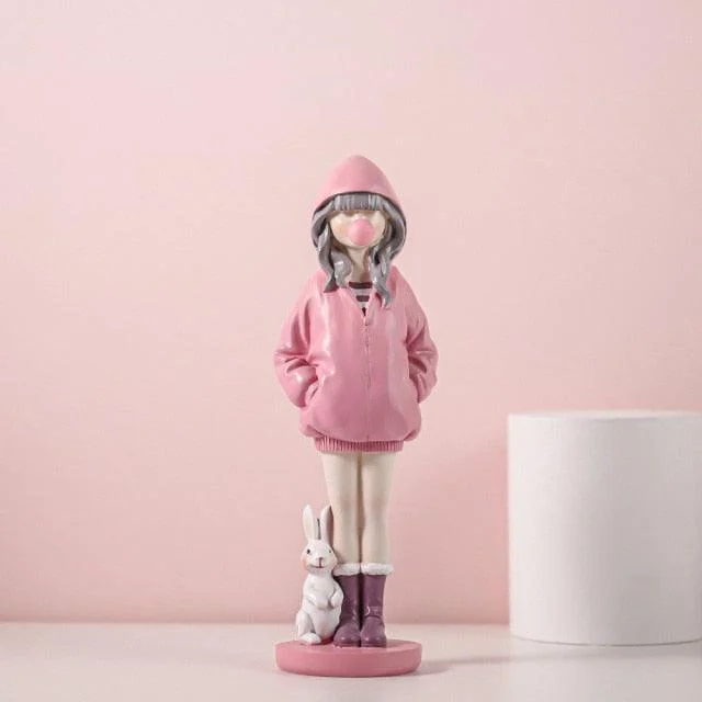 StreetArtBalloonGirlFigurine-Homeko11 Street Art Balloon Girl Figurine - Homeko