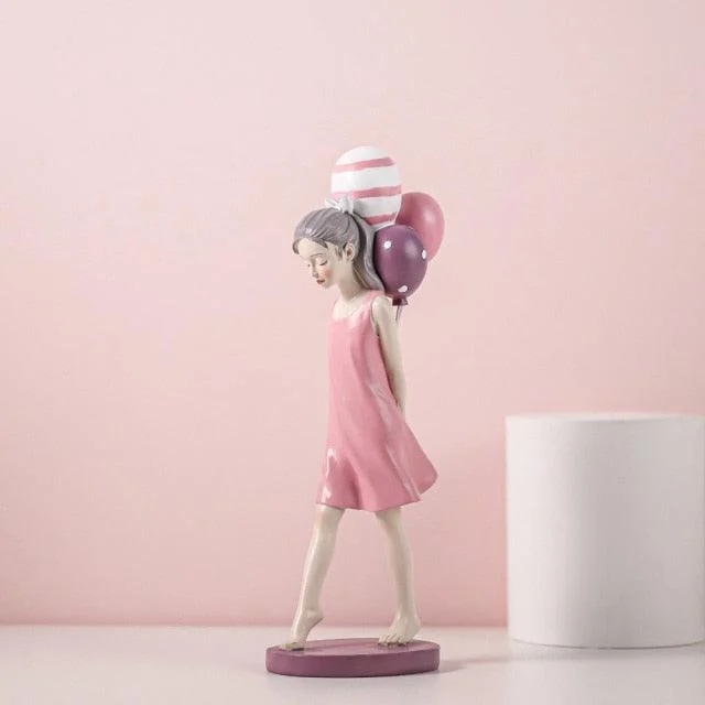StreetArtBalloonGirlFigurine-Homeko12 Street Art Balloon Girl Figurine - Homeko