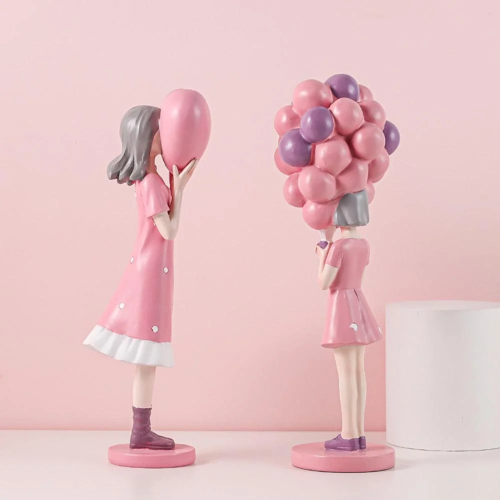 StreetArtBalloonGirlFigurine-Homeko6 Street Art Balloon Girl Figurine - Homeko