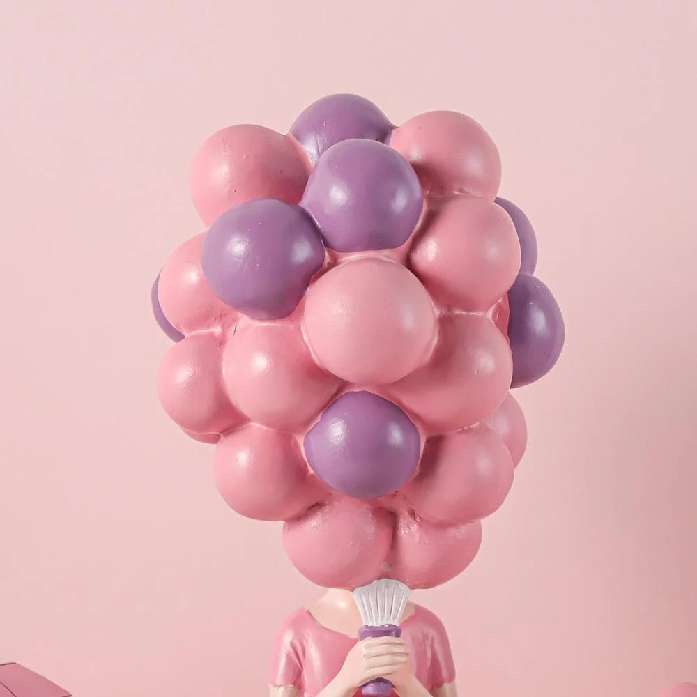 StreetArtBalloonGirlFigurine-Homeko9 Street Art Balloon Girl Figurine - Homeko