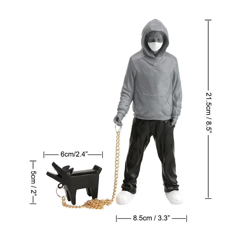 StreetDogWalkingFigurine-Homeko14 Street Dog Walking Figurine - Homeko