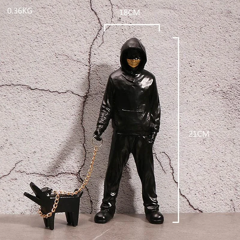 StreetDogWalkingFigurine-Homeko15 Street Dog Walking Figurine - Homeko
