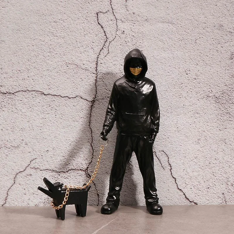 StreetDogWalkingFigurine-Homeko6 Street Dog Walking Figurine - Homeko