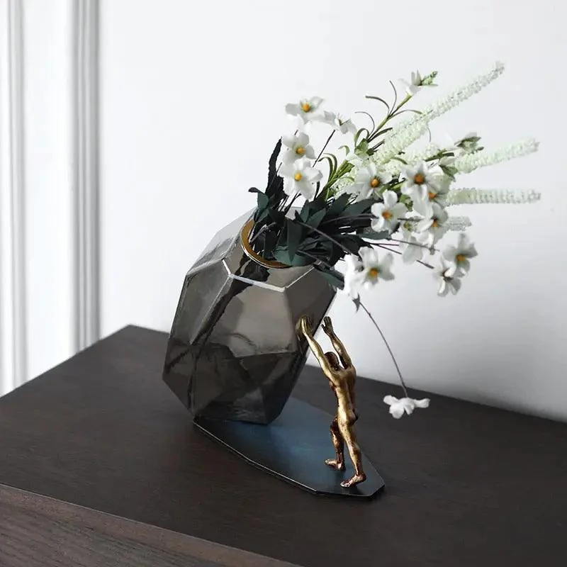 Strong Man Handcrafted Vase Decorfaure 1685702932