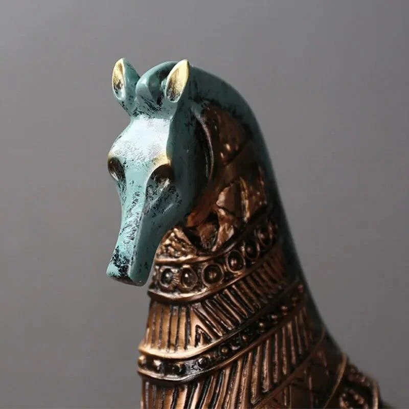 StrongHorseStatueGlazedCeramicsWarhorseRetroSculpturesandStatuesDecorationsGift-Homeko3 Strong Horse Statue Glazed Ceramics Warhorse Retro Sculptures and Statues Decorations Gift - Homeko