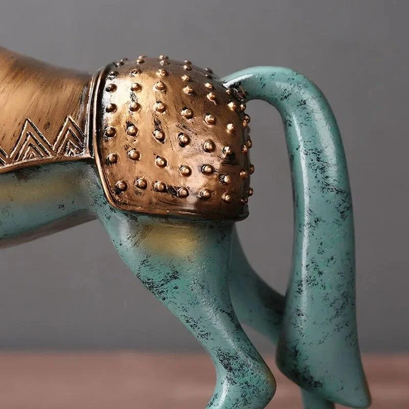 StrongHorseStatueGlazedCeramicsWarhorseRetroSculpturesandStatuesDecorationsGift-Homeko4 Strong Horse Statue Glazed Ceramics Warhorse Retro Sculptures and Statues Decorations Gift - Homeko