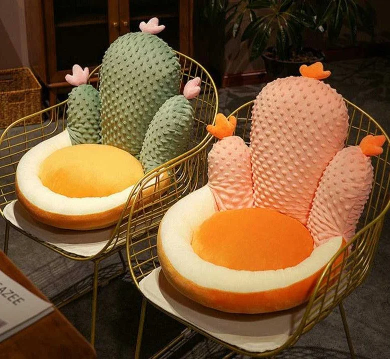 Stuffed Cactus Pillow Chair Cushion - ISTANBULLU LTD