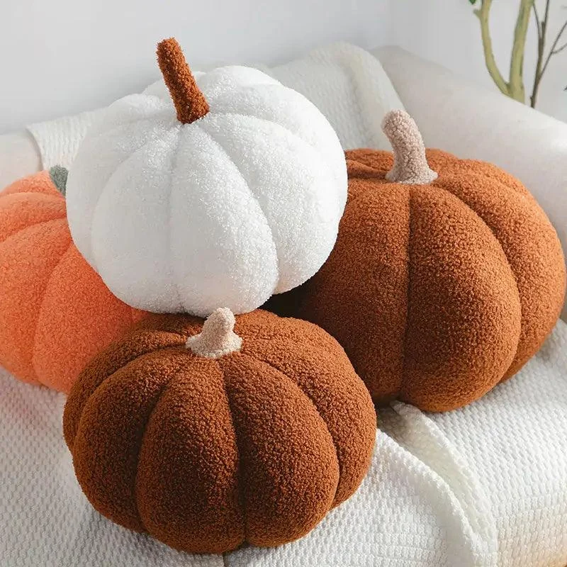 StuffedFallDecorativePumpkinPillow-Homeko5 Stuffed Fall Decorative Pumpkin Pillow - Homeko