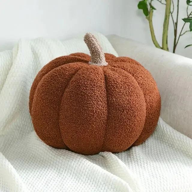 StuffedFallDecorativePumpkinPillow-Homeko6 Stuffed Fall Decorative Pumpkin Pillow - Homeko