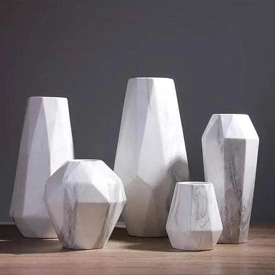 Stunning-Marble-Geometric-Flower-Vase-Adorn-Your-Space-in-Style-0 Stunning Marble Geometric Flower Vase Adorn Your Space In Style 0
