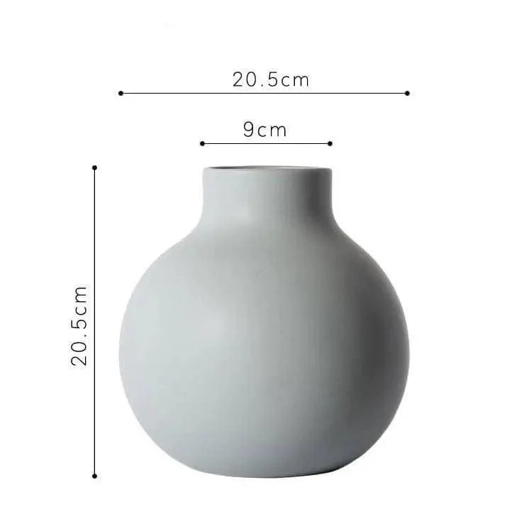 Stylish-Matt-Spherical-Ceramic-Flower-Vase-Elevate-Your-Home-Decor-2 Stylish Matt Spherical Ceramic Flower Vase Elevate Your Home Decor 2