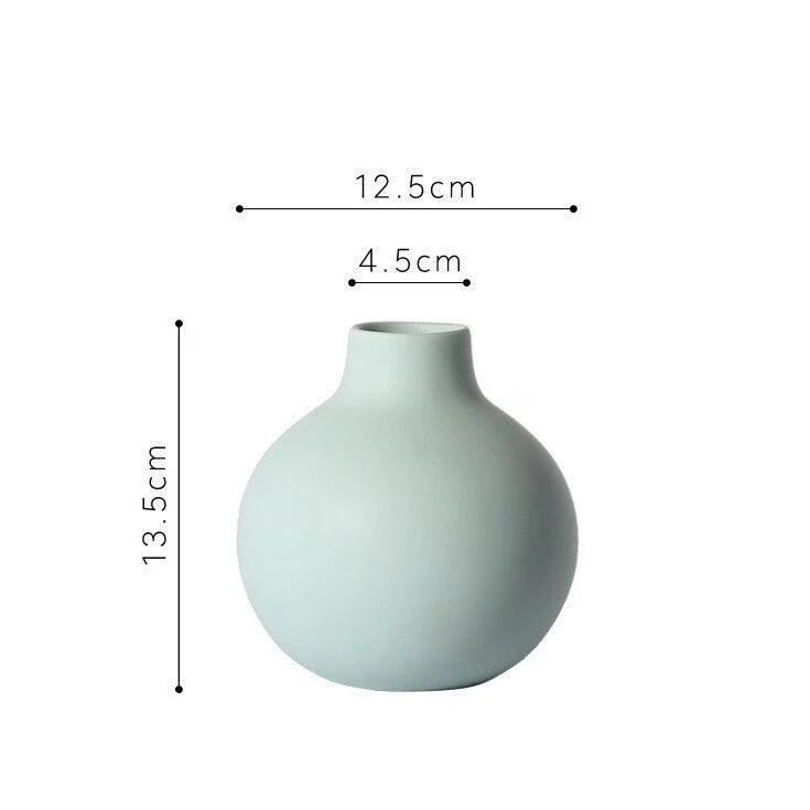 Stylish-Matt-Spherical-Ceramic-Flower-Vase-Elevate-Your-Home-Decor-6 Stylish Matt Spherical Ceramic Flower Vase Elevate Your Home Decor 6