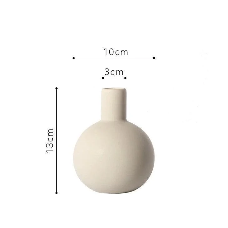 Stylish Matt Spherical Ceramic Flower Vase Elevate Your Home Decor 9