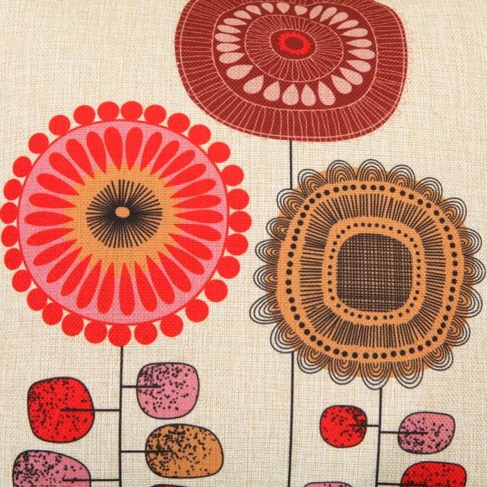 Sun Flower Cotton Linen Decorative Sofa Cushion 45x45cm 17 7x17 7 Embrace Throw Christmas Pillow Chair
