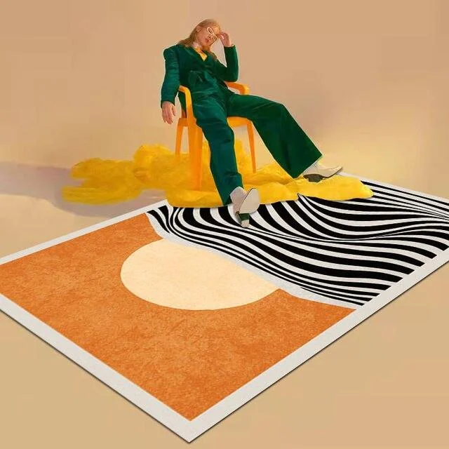 SunMoonArtCarpetsLivingRoomRugsBedroomDoorMatAreaDecor-Homeko7 Sun Moon Art Carpets Living Room Rugs Bedroom Door Mat Area Decor - Homeko