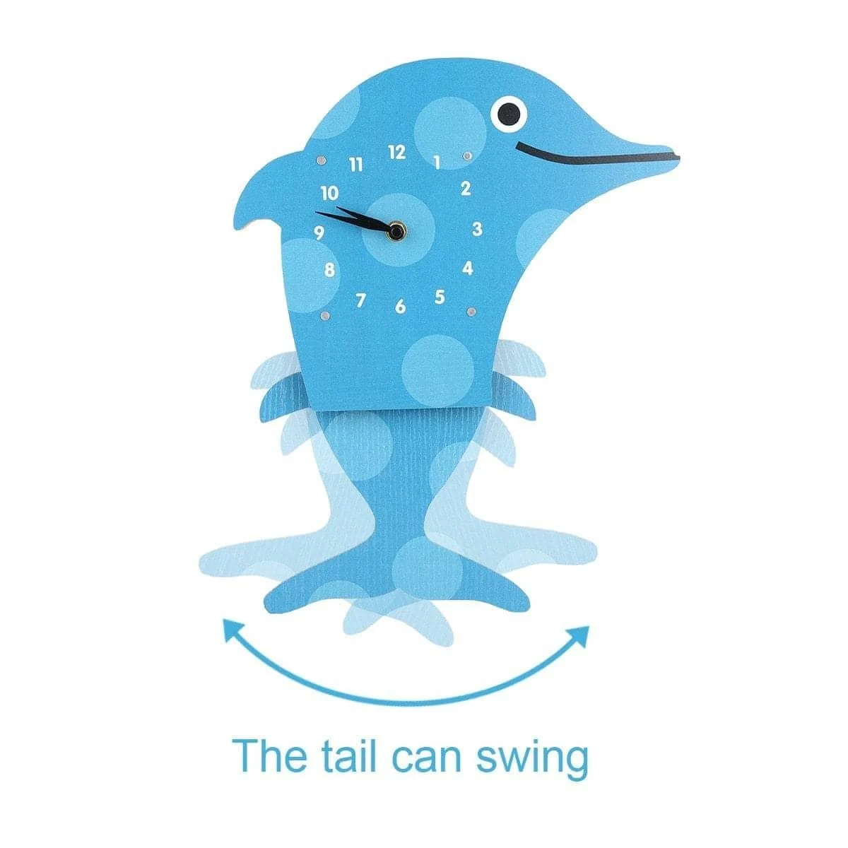 Swinging Dolphinkids Bedroom Wall Clocks Fun And Whimsical Decor 5