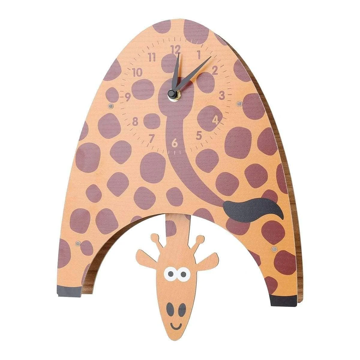 Swinging Giraffe Kids Bedroom Wall Clocks Fun And Whimsical Decor 8