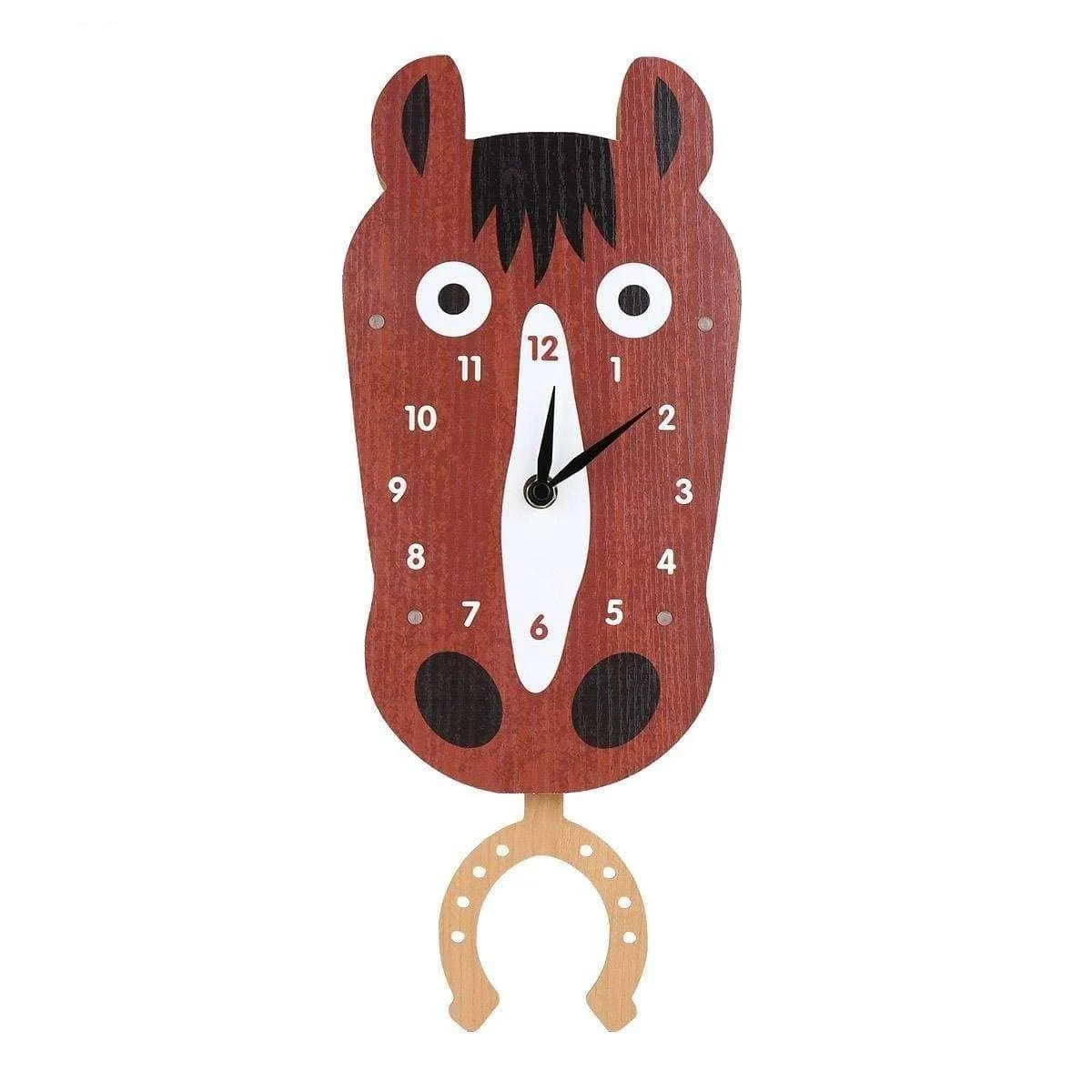 Swinging Horse Kids Bedroom Wall Clocks Fun And Whimsical Decor 2