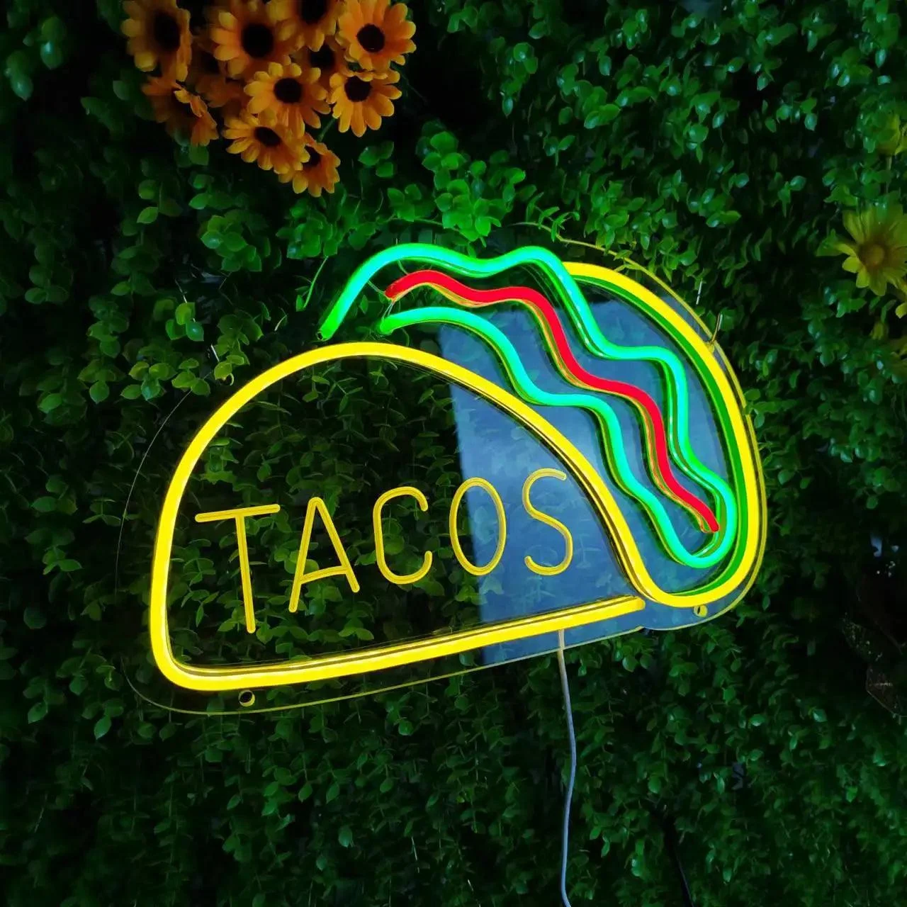 Tacos-Hamburger-Pizza-Hot-Dog-Neon-Sign-Night-Light-Burger-Wall-Hanging-LED-Restaurant-Burger-Shop Tacos Hamburger Pizza Hot Dog Neon Sign Night Light Burger Wall Hanging Led Restaurant Burger Shop