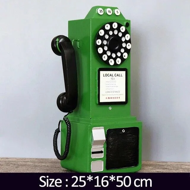 TelephoneModelVintageMetalOrnamentEuropeanPhotoPropsSculpturesandStatues-Homeko10 Telephone Model Vintage Metal Ornament European Photo Props Sculptures and Statues - Homeko
