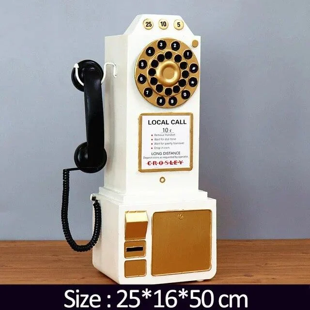 TelephoneModelVintageMetalOrnamentEuropeanPhotoPropsSculpturesandStatues-Homeko12 Telephone Model Vintage Metal Ornament European Photo Props Sculptures and Statues - Homeko