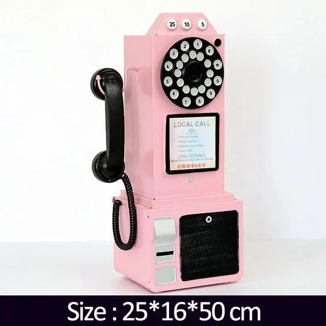 TelephoneModelVintageMetalOrnamentEuropeanPhotoPropsSculpturesandStatues-Homeko6 Telephone Model Vintage Metal Ornament European Photo Props Sculptures and Statues - Homeko