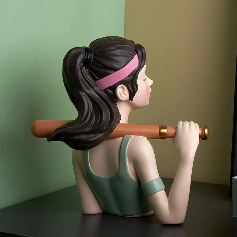 TenaciousGirlSculptureDecor-Homeko2 Tenacious Girl Sculpture Decor - Homeko