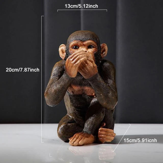Three Monkeys Ornament - Homeko