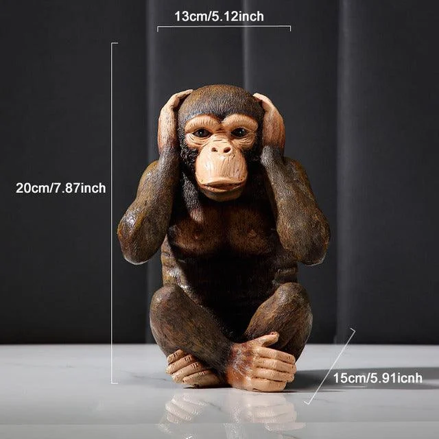 Three Monkeys Ornament - Homeko