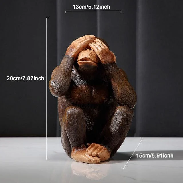 Three Monkeys Ornament - Homeko