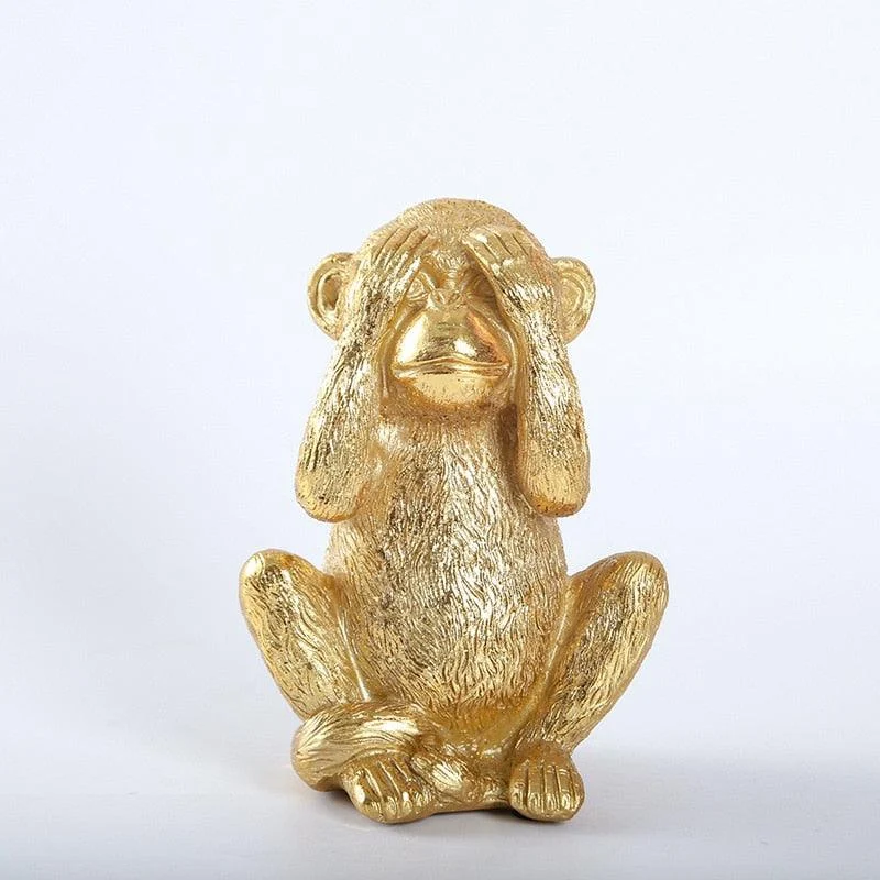 ThreeWiseGoldenMonkeys-Homeko4 Three Wise Golden Monkeys - Homeko