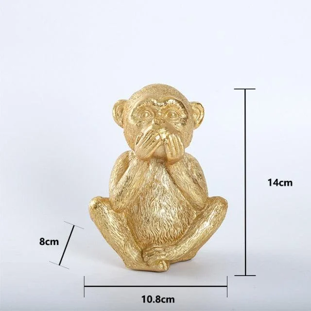 ThreeWiseGoldenMonkeys-Homeko7 Three Wise Golden Monkeys - Homeko