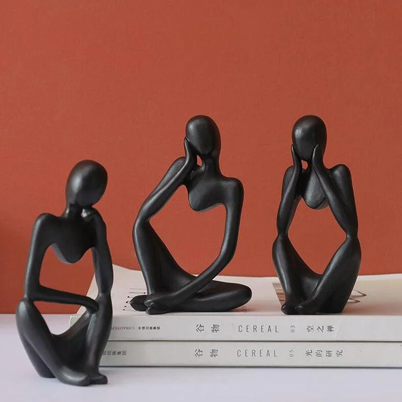 TrioThinkerFigurine-Homeko4 Trio Thinker Figurine - Homeko