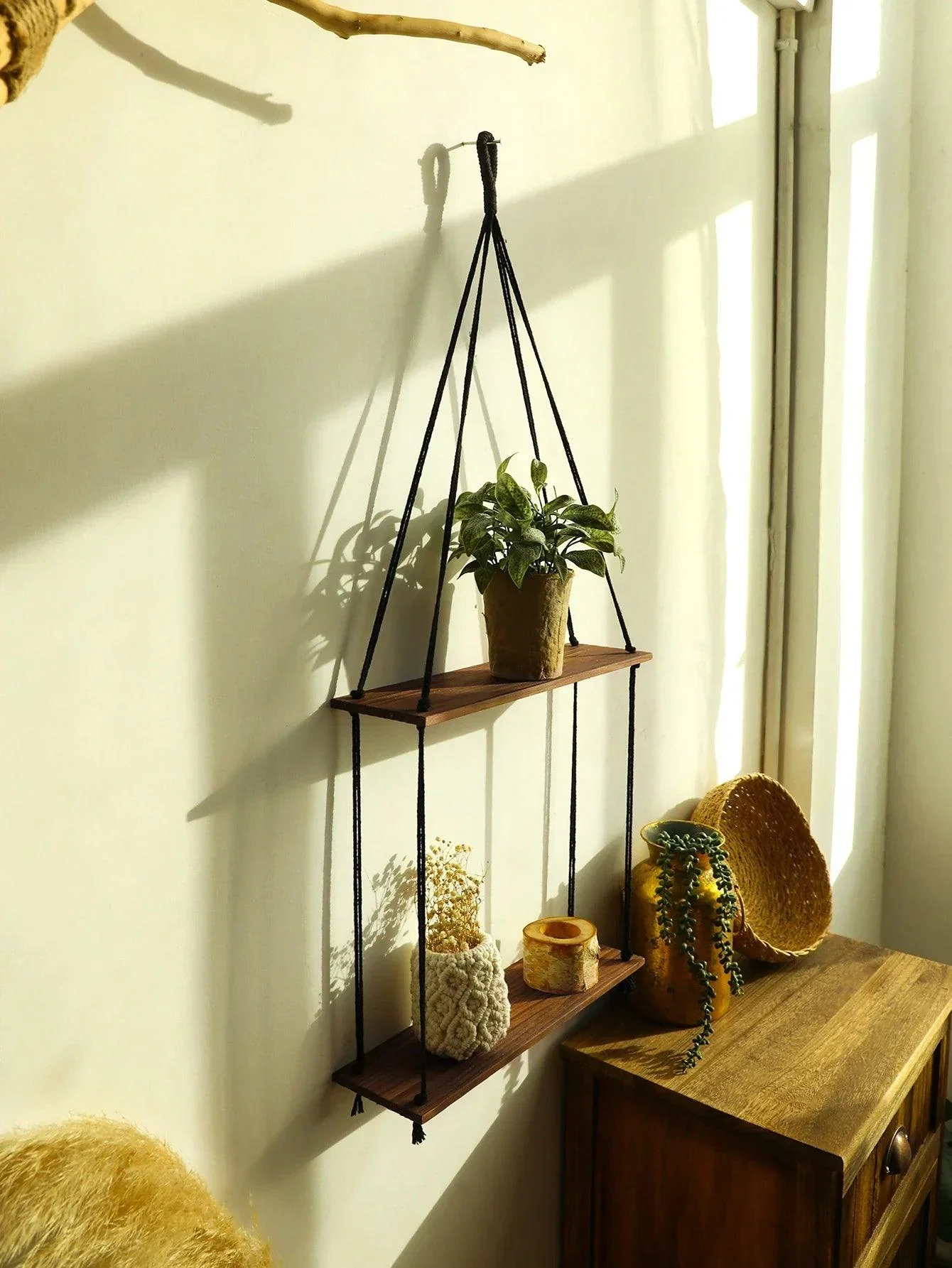 TimberTwin - wooden wall shelf - ISTANBULLU LTD