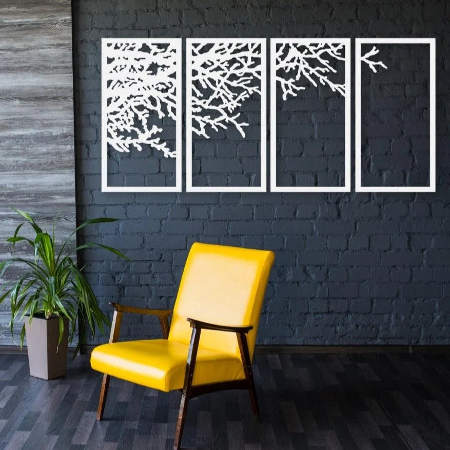 White Tree Wall Decor - ISTANBULLU LTD