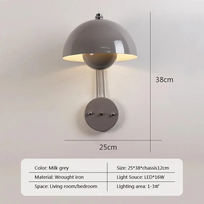 UAm2Nieuwe-Nederlandse-Ontwerper-Led-Bloem-Knop-Wandlamp-Home-Paddestoel-Schansen-Macaron-Schakelaar-Nachtlampje-Slaapkamer-Verlichting-Decor Uam2nieuwe Nederlandse Ontwerper Led Bloem Knop Wandlamp Home Paddestoel Schansen Macaron Schakelaar Nachtlampje Slaapkamer Verlichting Decor