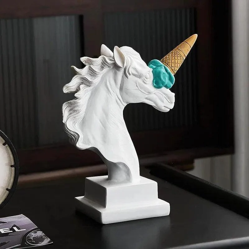UnicornwithIceCreamHorn-Homeko2 Unicorn with Ice Cream Horn - Homeko