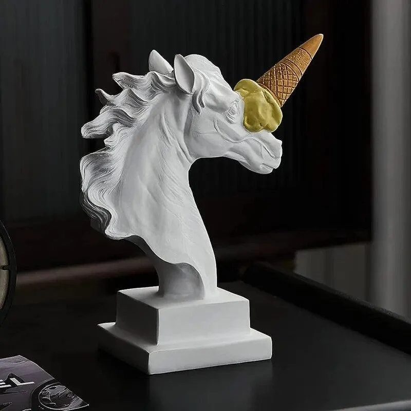 UnicornwithIceCreamHorn-Homeko3 Unicorn with Ice Cream Horn - Homeko