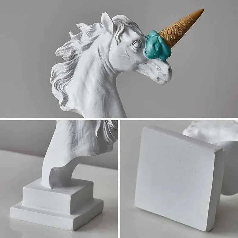UnicornwithIceCreamHorn-Homeko5 Unicorn with Ice Cream Horn - Homeko