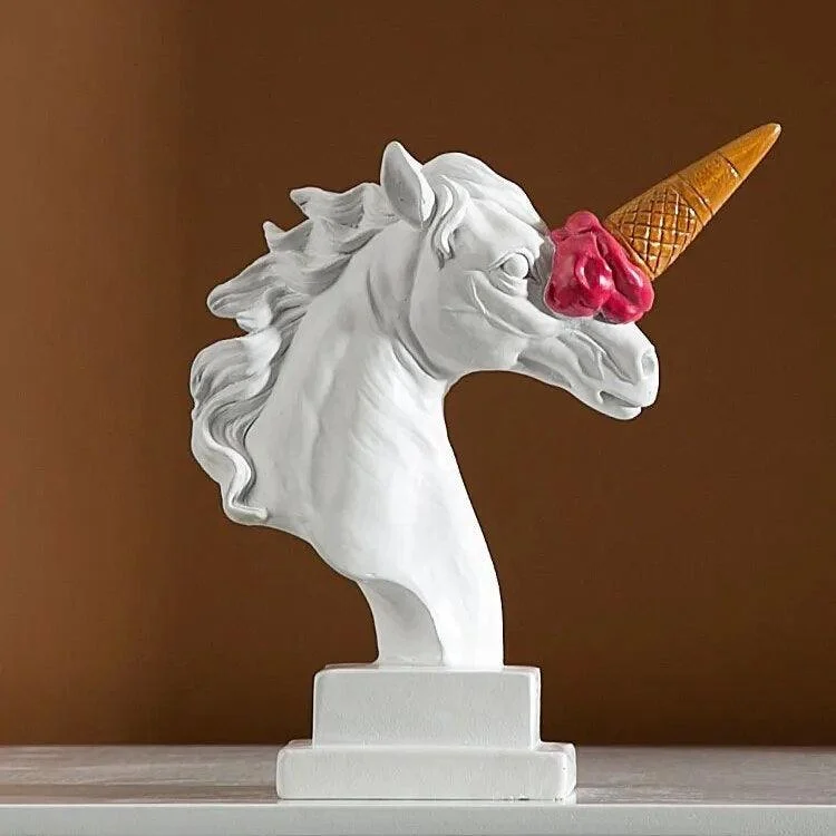 UnicornwithIceCreamHorn-Homeko6 Unicorn with Ice Cream Horn - Homeko