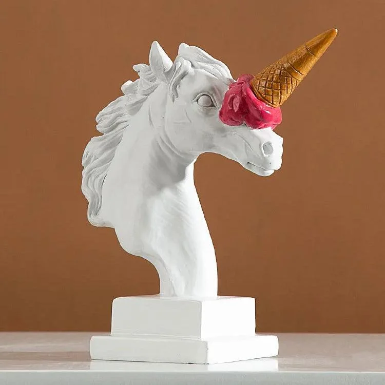 UnicornwithIceCreamHorn-Homeko7 Unicorn with Ice Cream Horn - Homeko