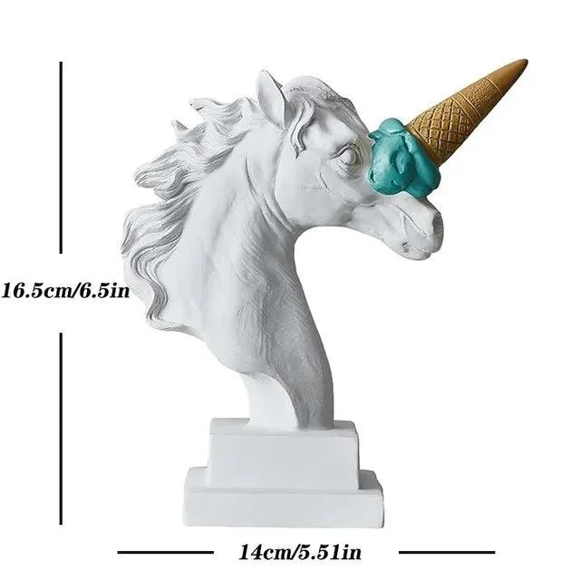 UnicornwithIceCreamHorn-Homeko9 Unicorn with Ice Cream Horn - Homeko