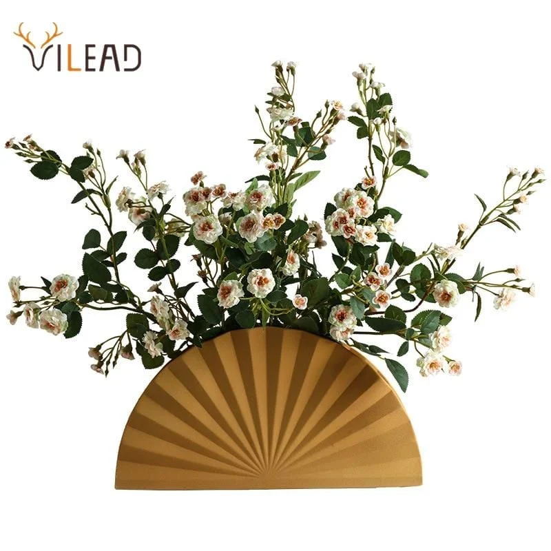 VILEAD-Ceramic-Origami-Organ-Flower-Vase-Frosted-Creative-Planter-For-Flowers-Support-Nordic-Home-Decor-Figurines Vilead Ceramic Origami Organ Flower Vase Frosted Creative Planter For Flowers Support Nordic Home Decor Figurines