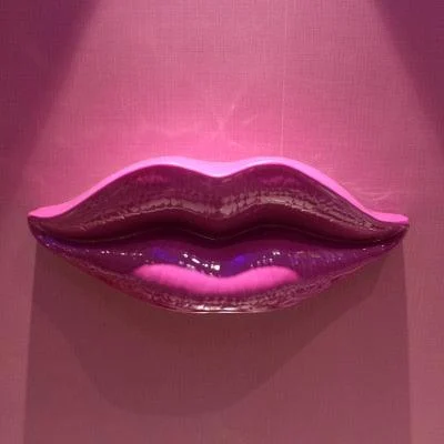 Vibrant Lip Sculpture Wall Art - Homeko