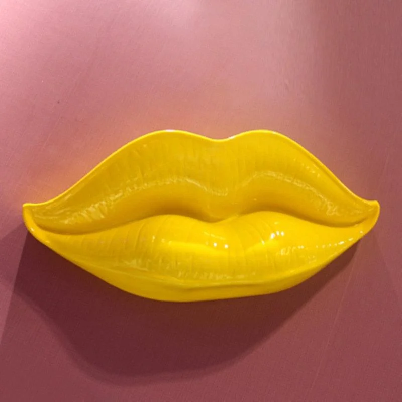 VibrantLipSculptureWallArt-Homeko7 Vibrant Lip Sculpture Wall Art - Homeko