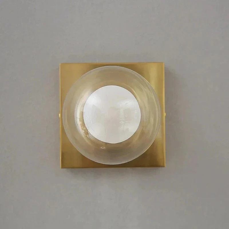 Vierkante Schotel Led Wandlamp Wandverlichtingsarmaturen Voor Slaapkamer Woonkamer Binnenbal In De Bal Glazen Wandkandelaar Voor Gang