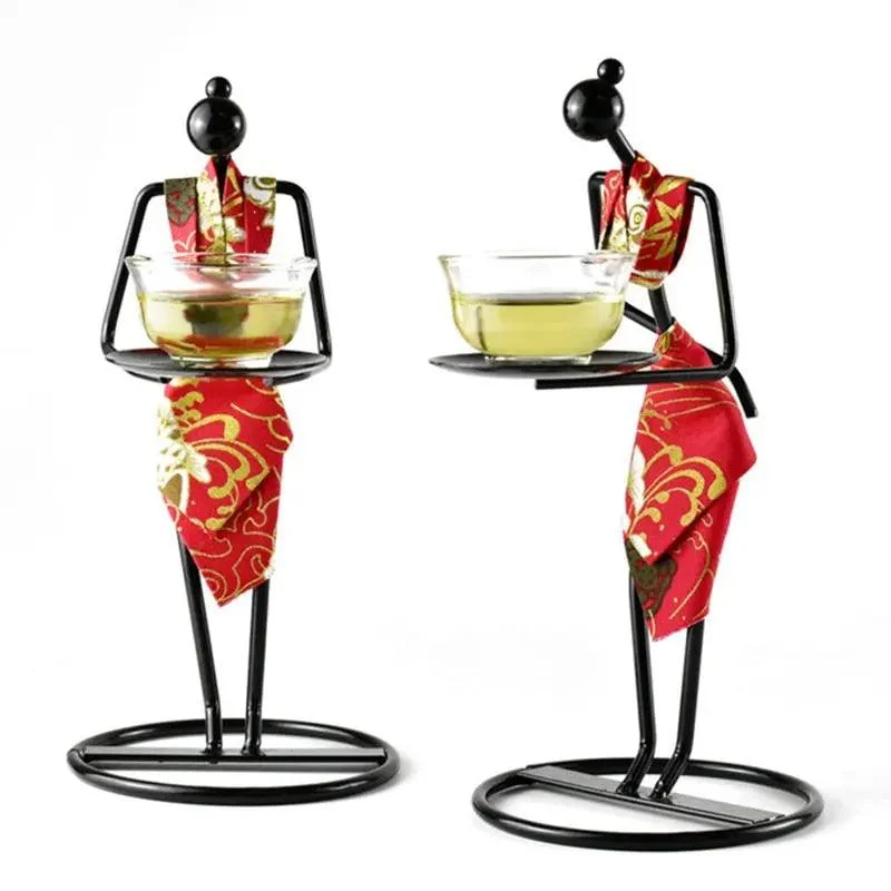 Village Girl Candle Holders - ISTANBULLU LTD
